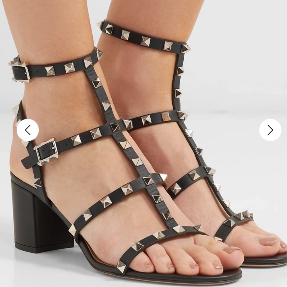 Valentino garavani rockstud 55 leather sandals